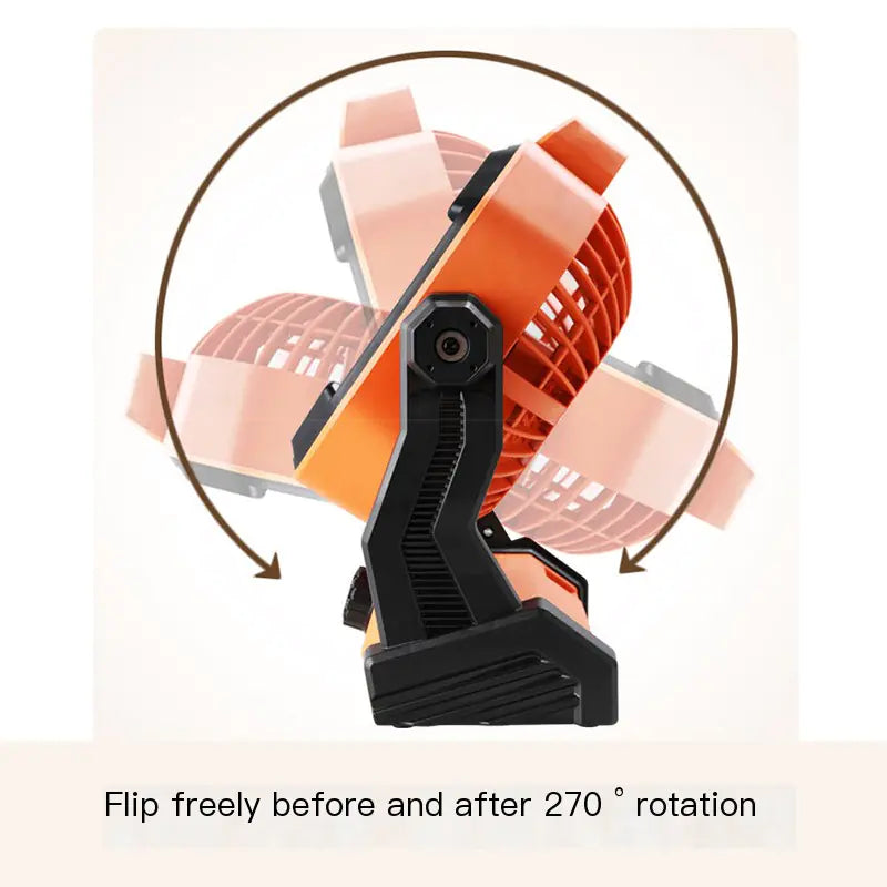 Portable Camping Fan with Light for Outdoor Use