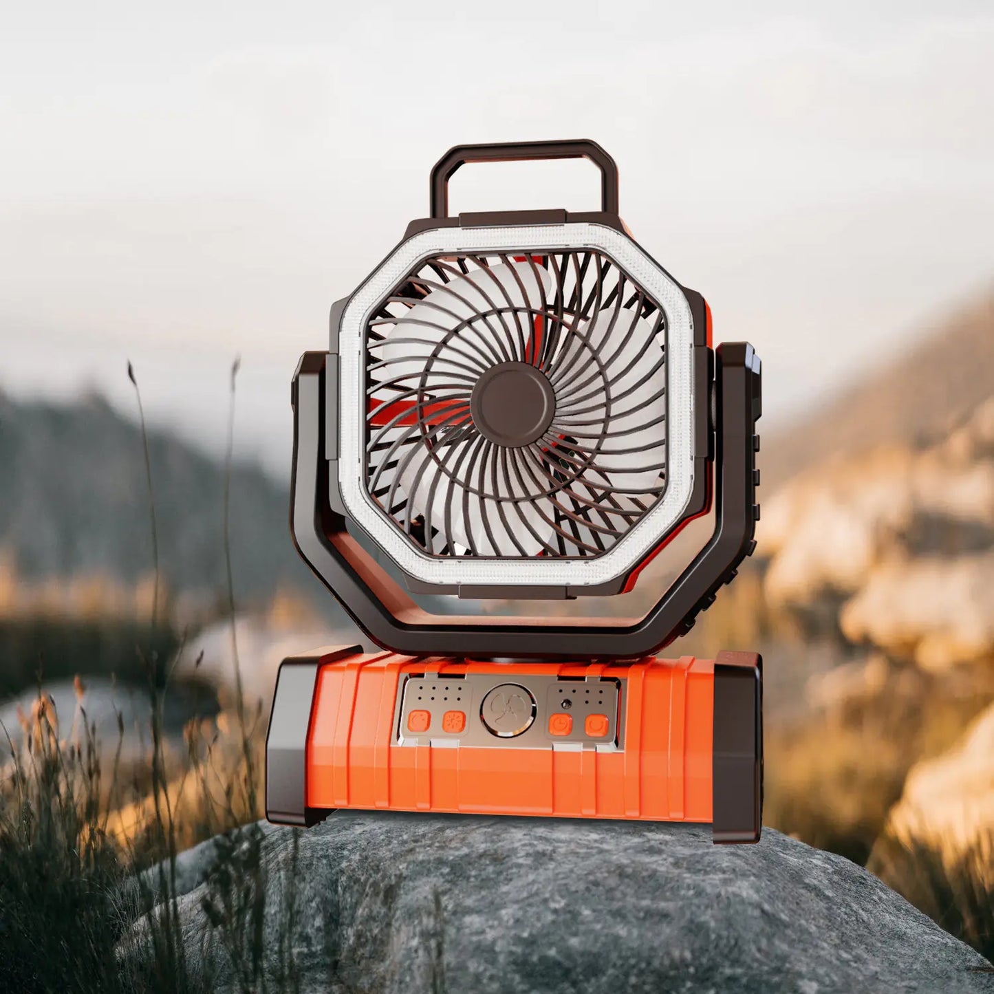 New Outdoor Camping Fan with Night Light & Remote
