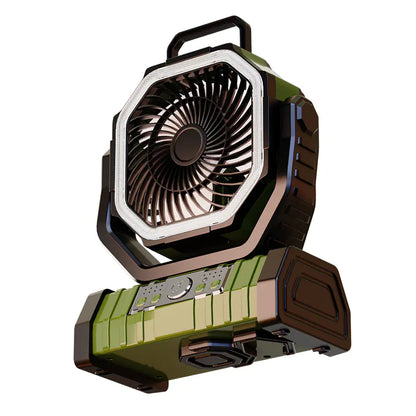 New Outdoor Camping Fan with Night Light & Remote