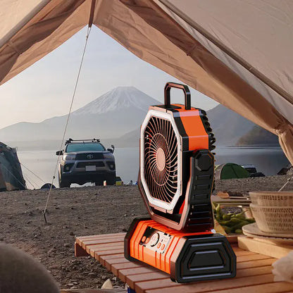 New Outdoor Camping Fan with Night Light & Remote